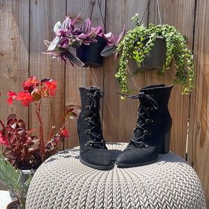 Black Booties. Size 9.